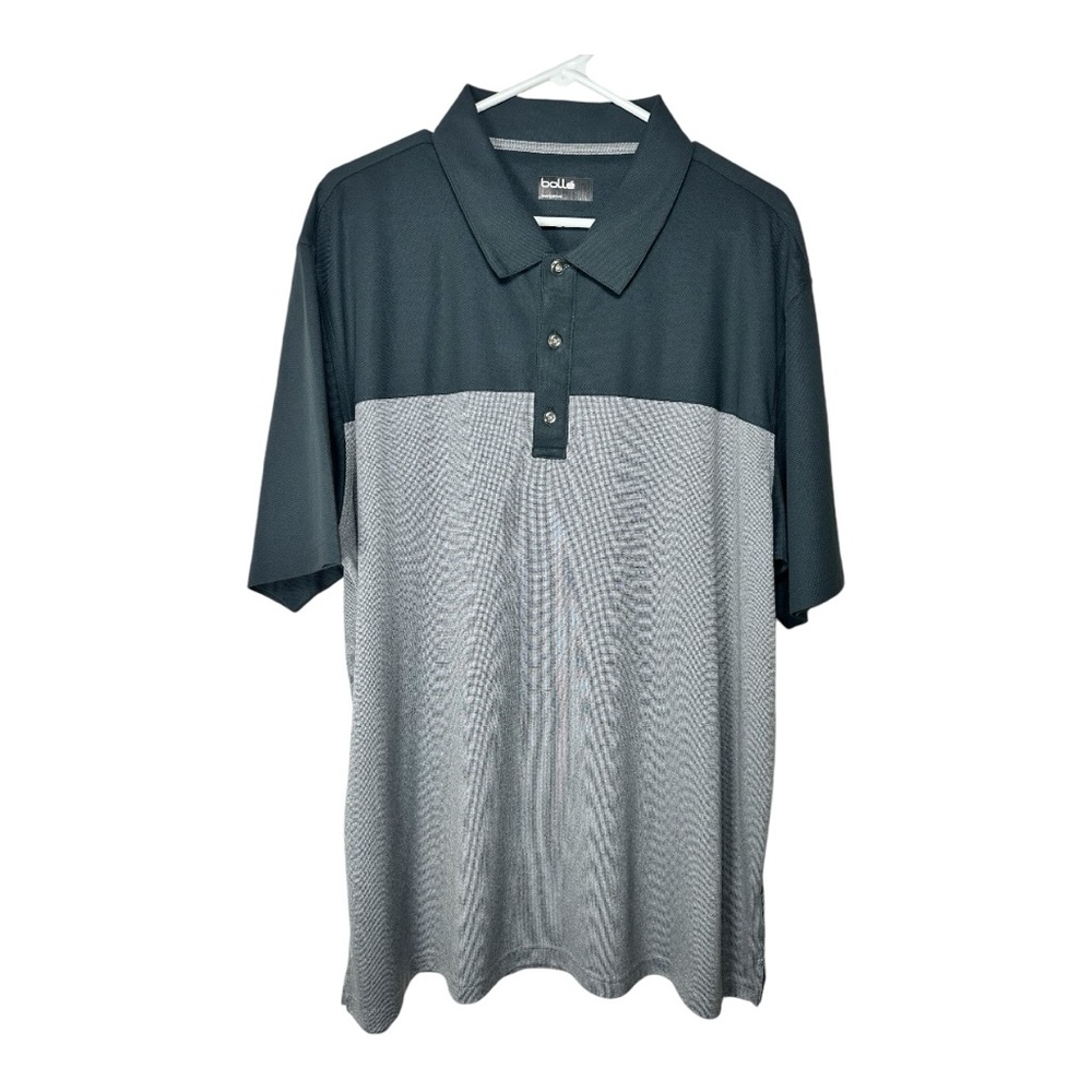 Bolle men’s XXL golf polo. Silver/grey